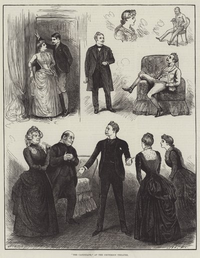 De Kandidaat, in het Criterion Theatre door Henry Stephen Ludlow